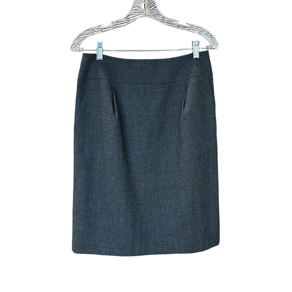 EUC Talbot's Gray Wool Pencil Skirt Size 4